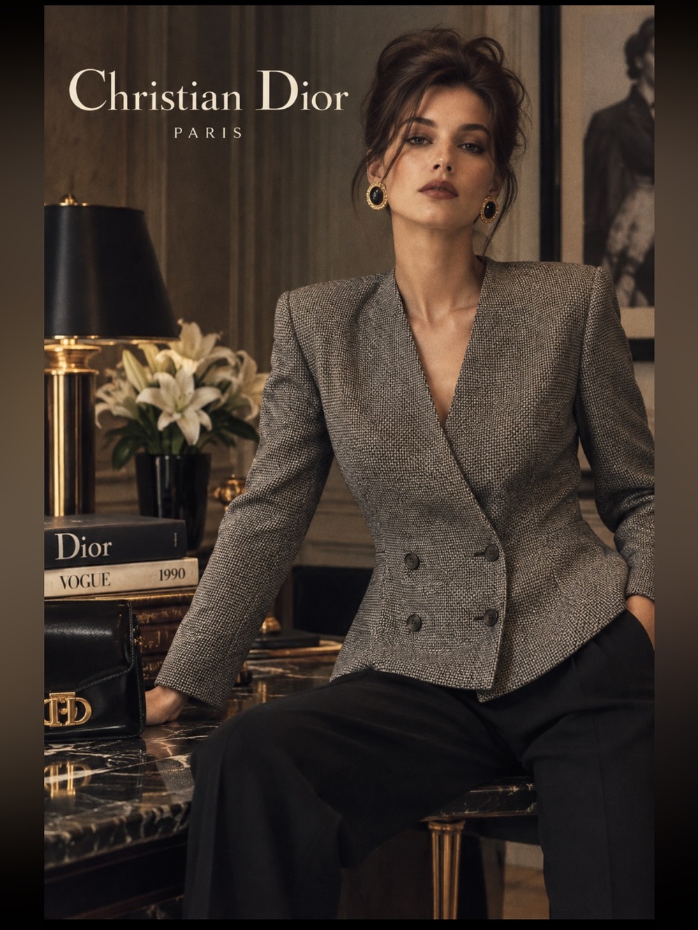 Vintage 90’s! CHRISTIAN DIOR, pure wool blazer!